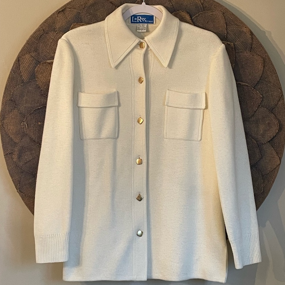 LeRoy Knitwear Vintage Cardigan Sweater